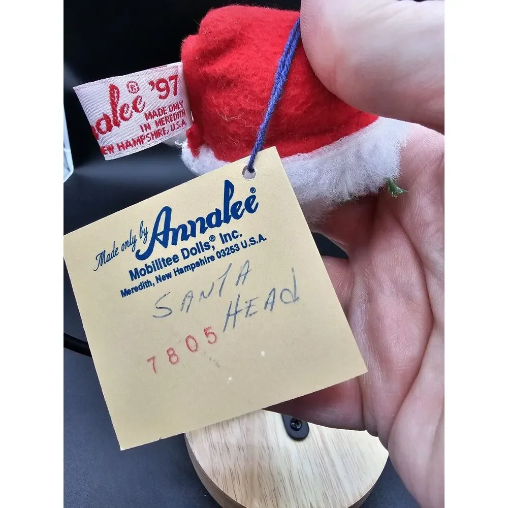 Vintage 1997 Annalee Mobilitee Dolls Santa Ornament‎ Christmas